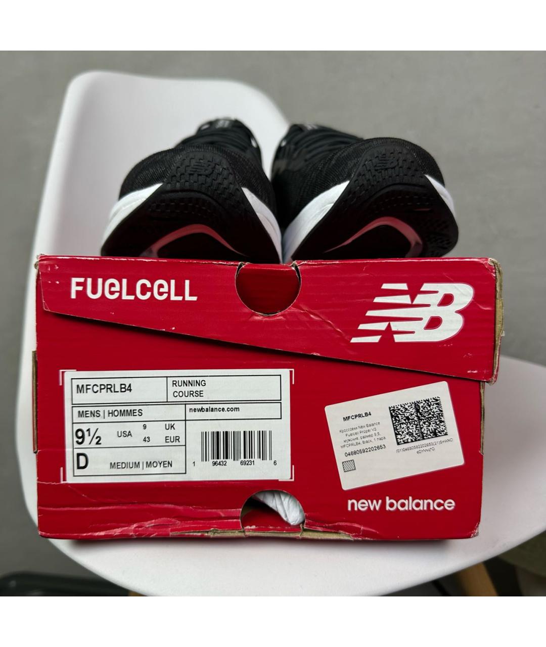 NEW BALANCE Черные синтетические низкие кроссовки / кеды, фото 7
