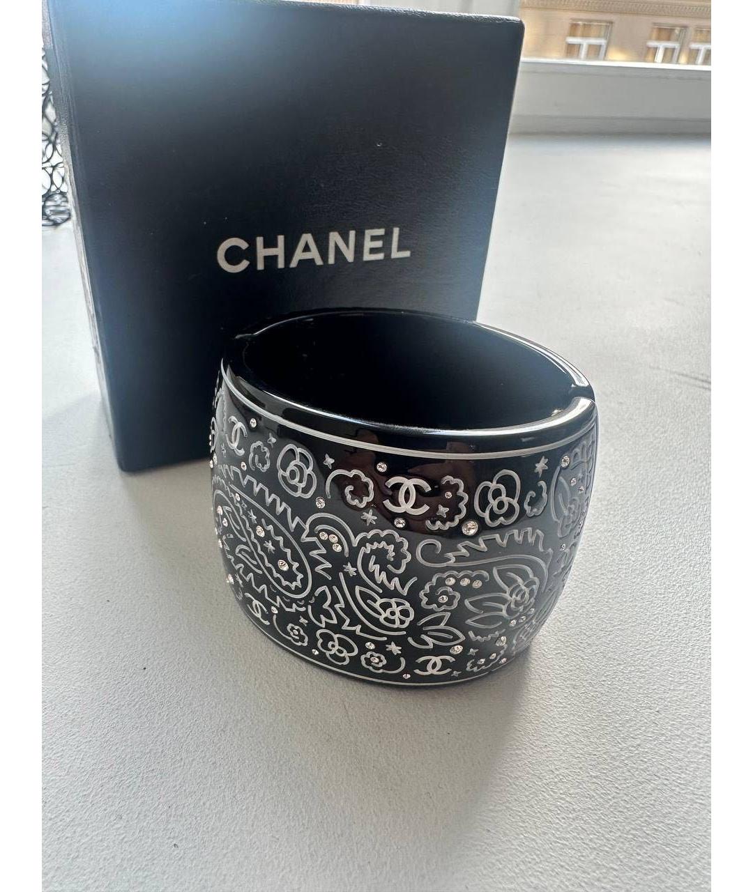 CHANEL Черный браслет, фото 6
