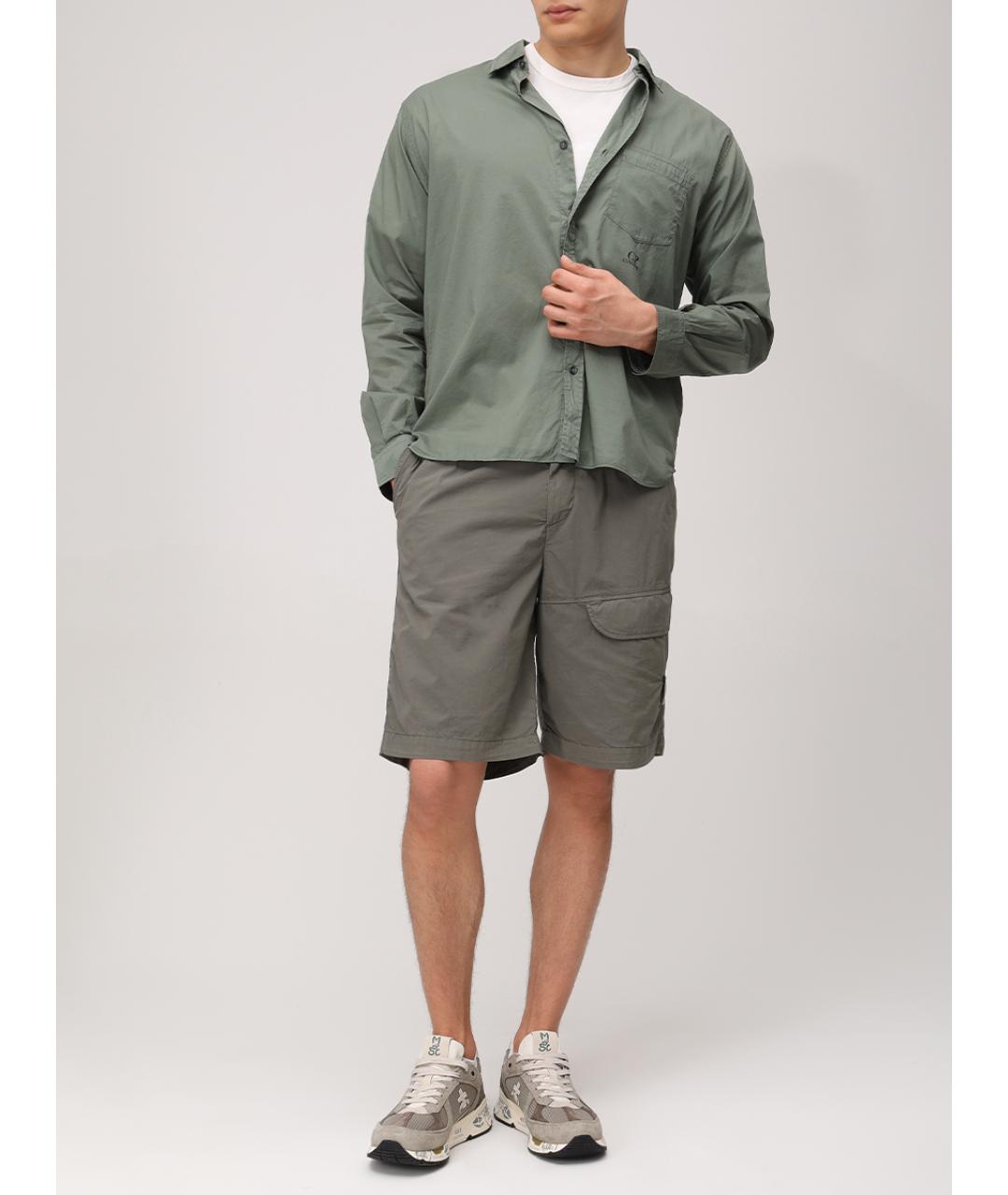 CP COMPANY Зеленые хлопковые шорты, фото 2