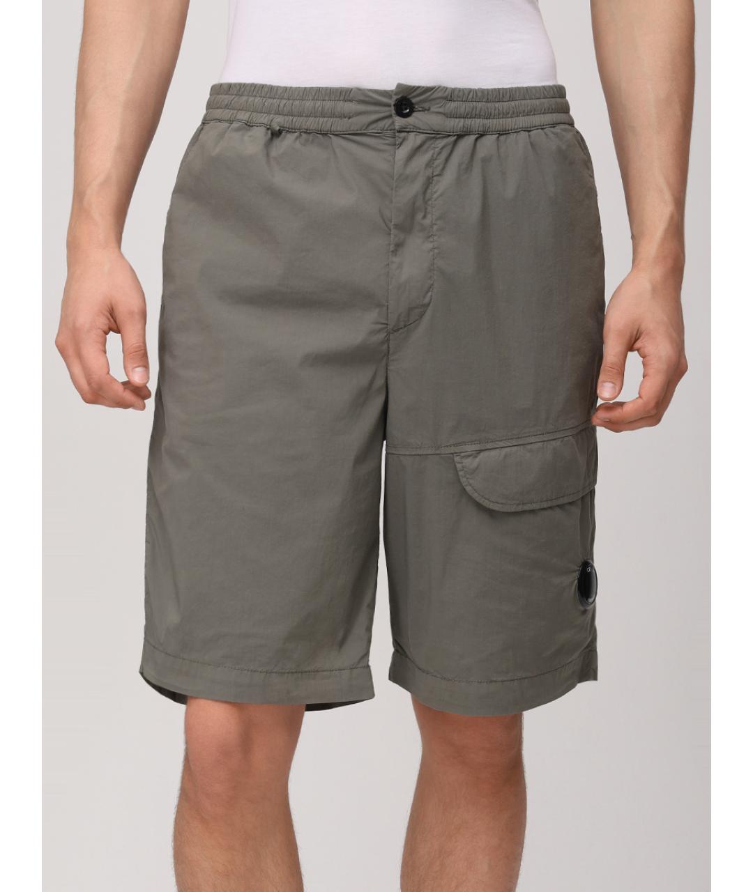 CP COMPANY Зеленые хлопковые шорты, фото 4
