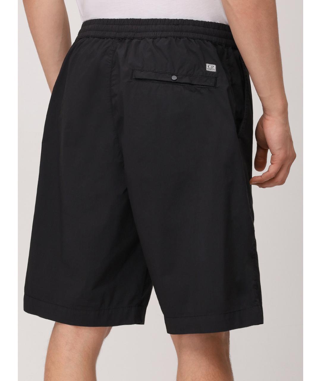 CP COMPANY Черные хлопковые шорты, фото 2