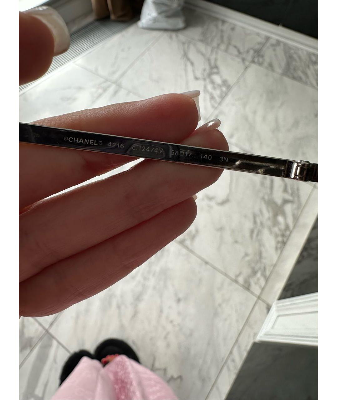 CHANEL Фиолетовые солнцезащитные очки, фото 4