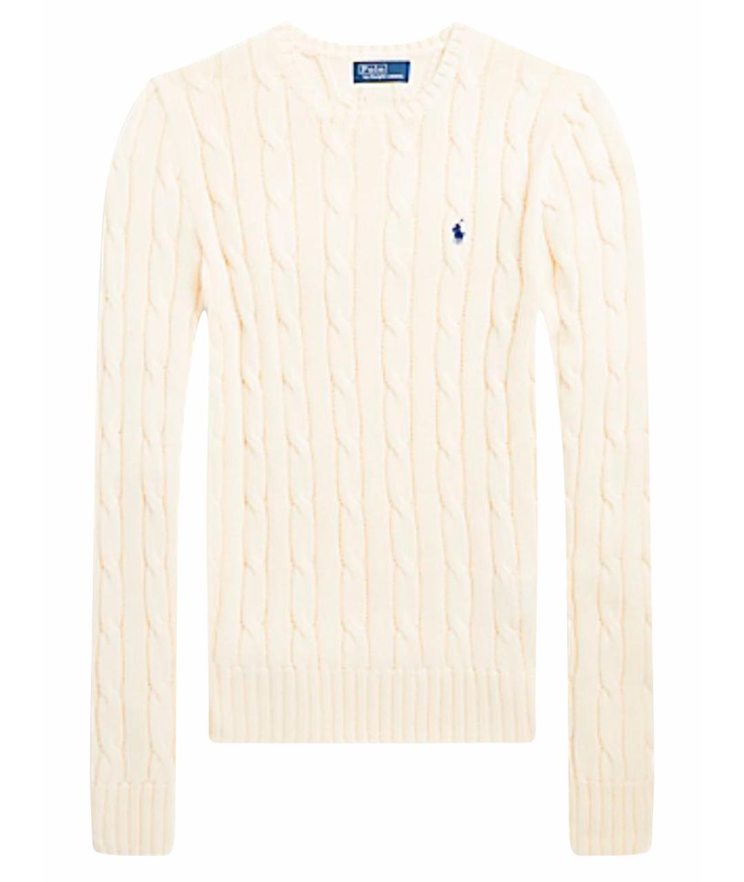POLO RALPH LAUREN Бежевый хлопковый джемпер / свитер, фото 1