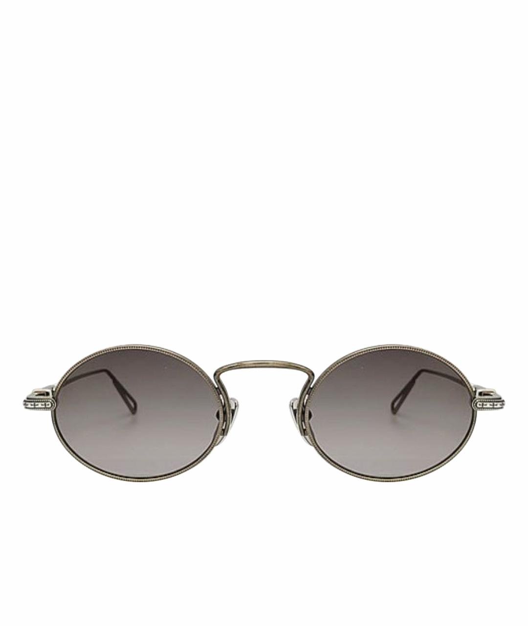 CHROME HEARTS Серые металлические солнцезащитные очки, фото 1
