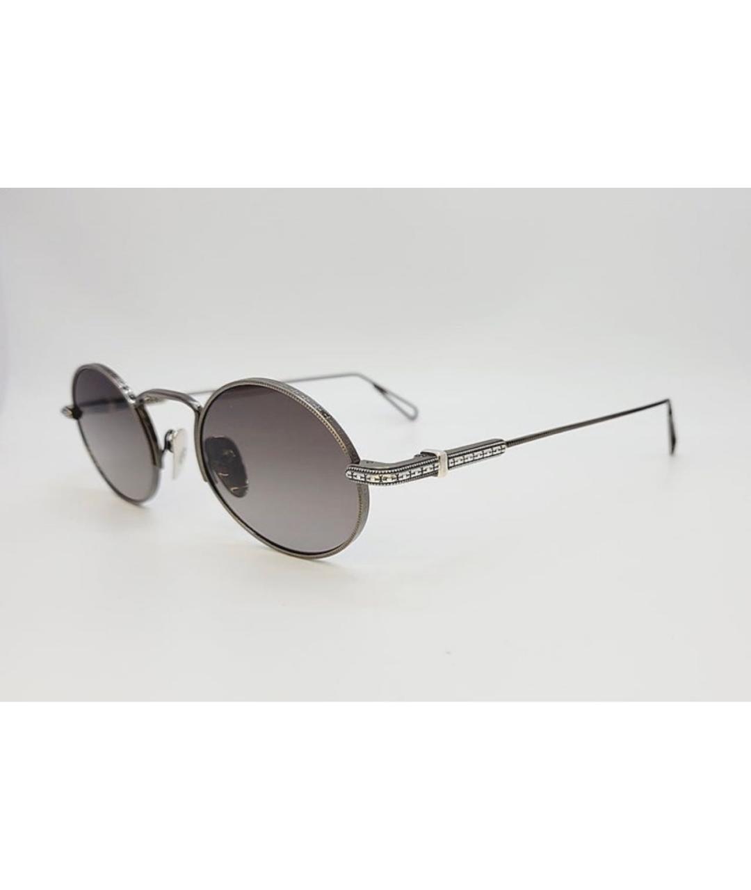 CHROME HEARTS Серые металлические солнцезащитные очки, фото 2