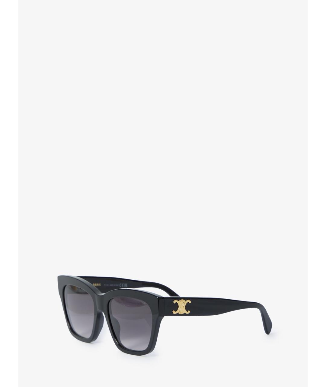 CELINE Черные пластиковые солнцезащитные очки, фото 2