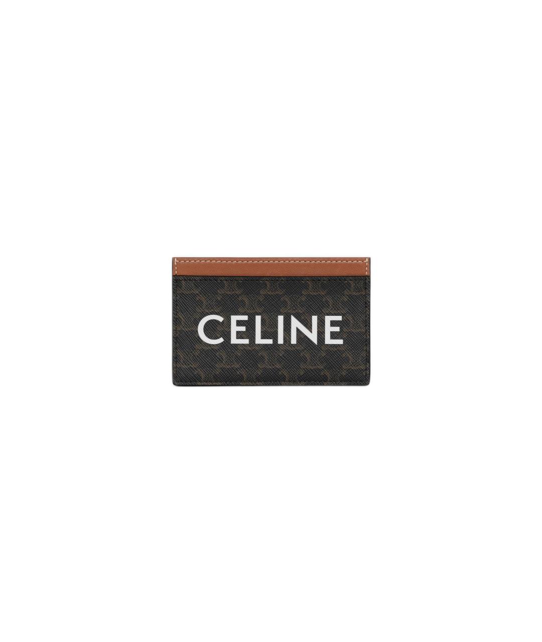 CELINE Коричневый кардхолдер, фото 1