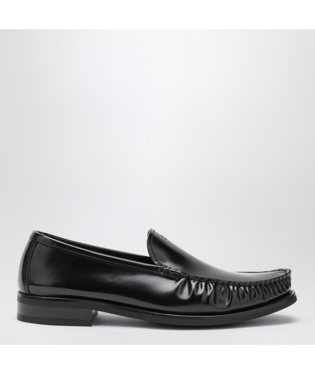 PRADA Черные кожаные лоферы, фото 4