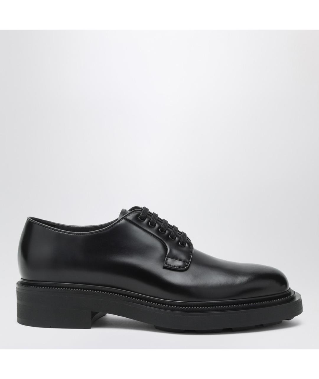 PRADA Черные кожаные туфли, фото 4