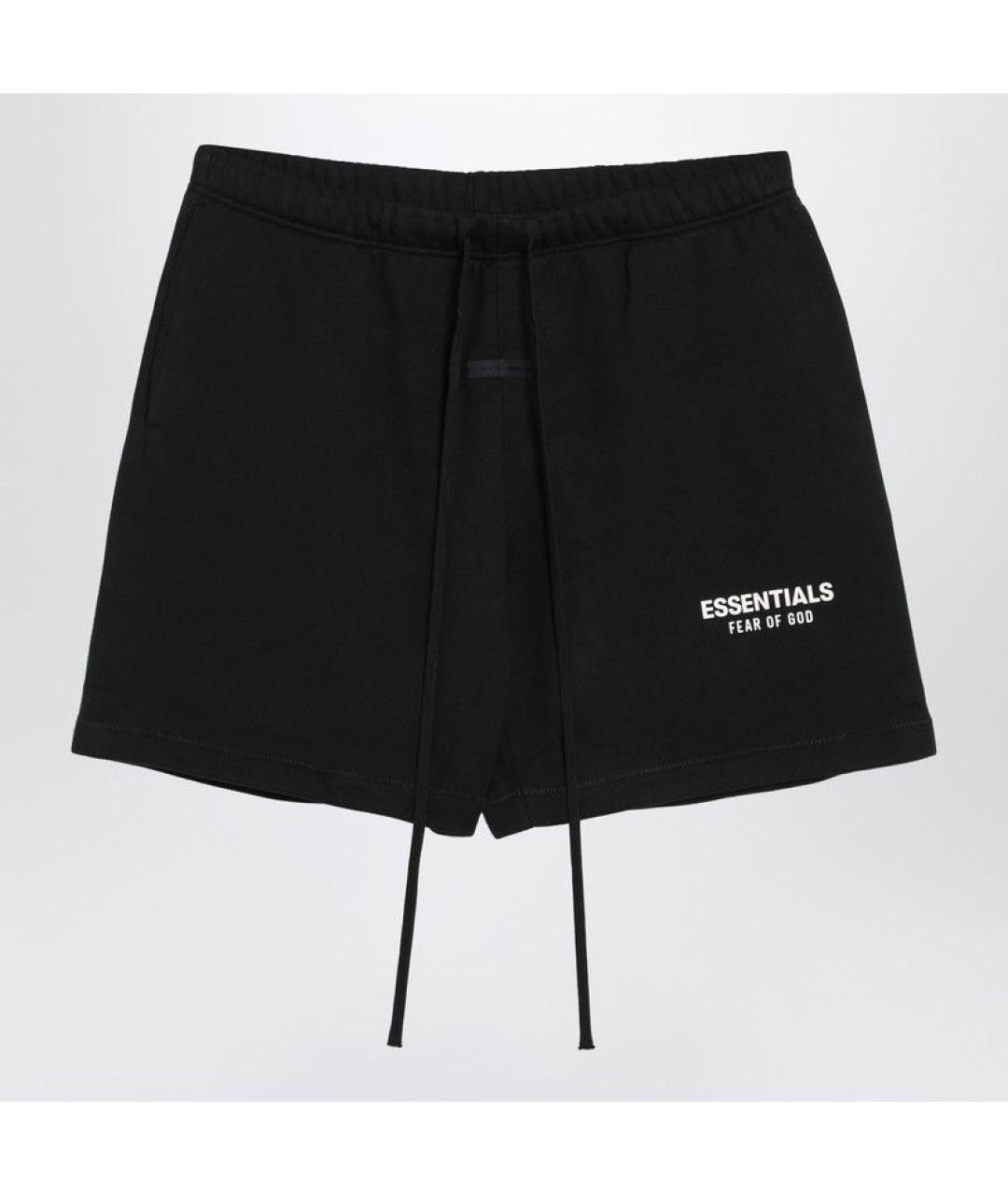 FEAR OF GOD ESSENTIALS Черные хлопковые шорты, фото 3