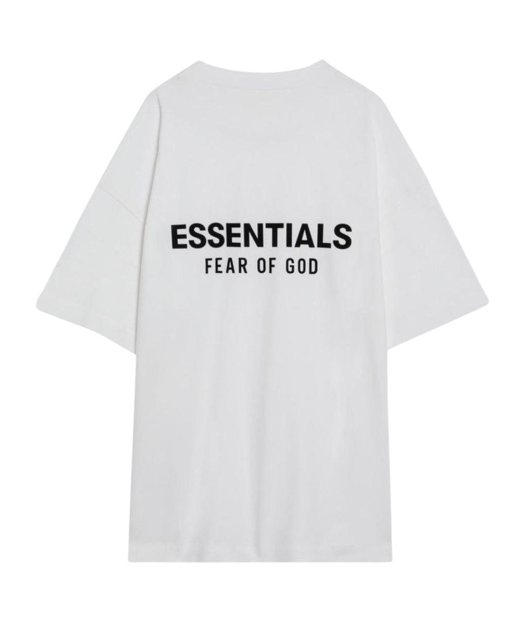 FEAR OF GOD ESSENTIALS Белая хлопковая футболка, фото 2