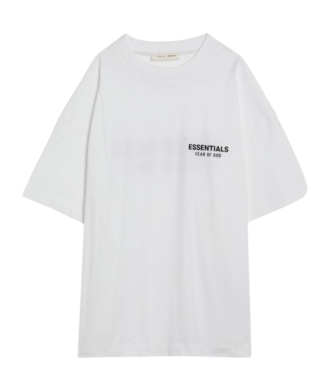 FEAR OF GOD ESSENTIALS Белая хлопковая футболка, фото 1