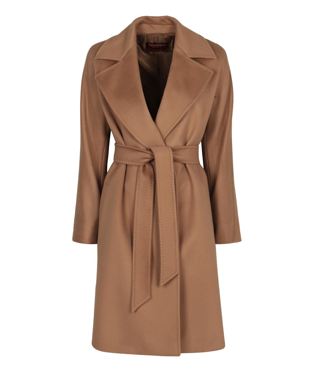 MAX MARA STUDIO Бежевое шерстяное пальто, фото 1