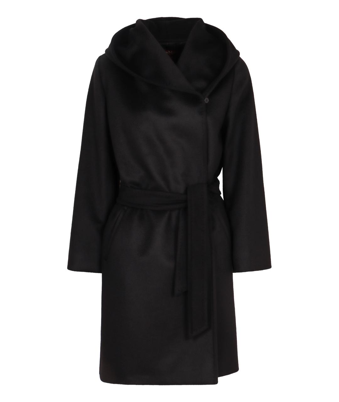 MAX MARA STUDIO Черное шерстяное пальто, фото 1