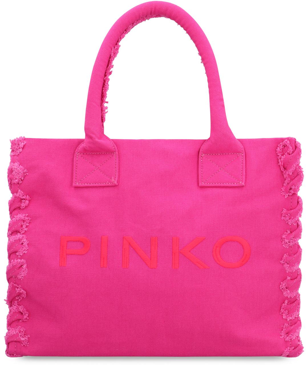 PINKO Фуксия синтетическая сумка тоут, фото 2