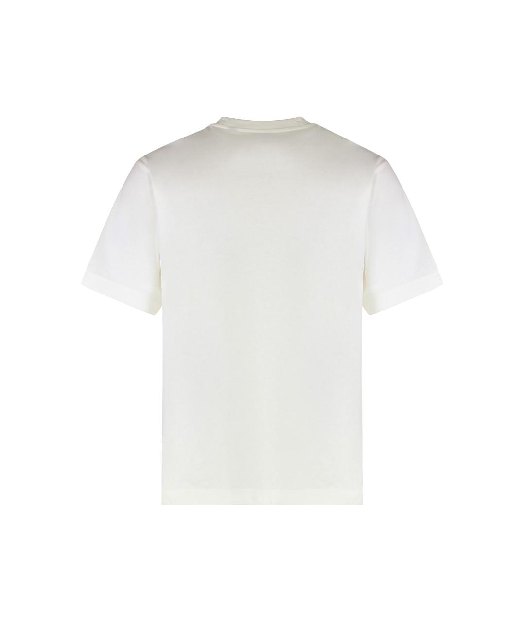 BURBERRY Белая хлопковая футболка, фото 2