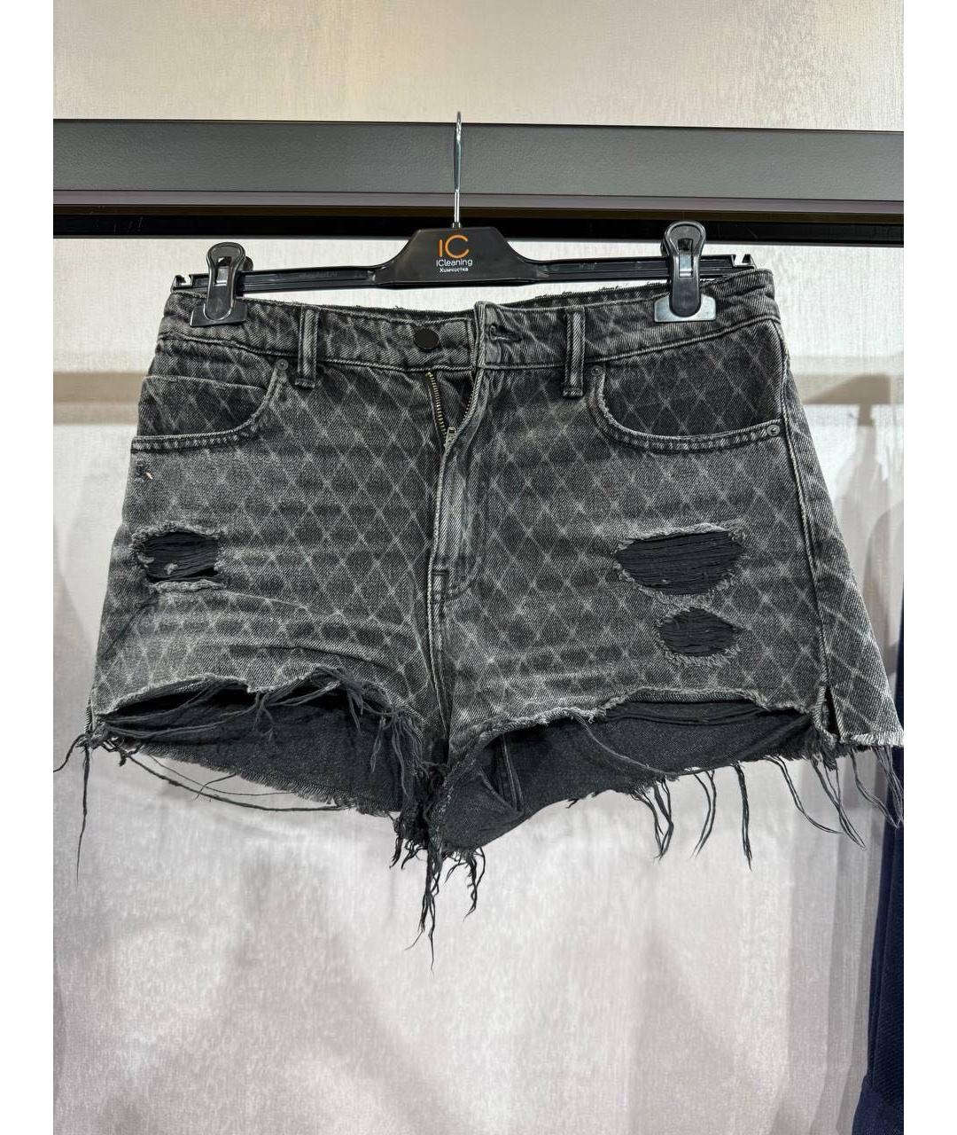 ALEXANDER WANG Серые деним шорты, фото 5