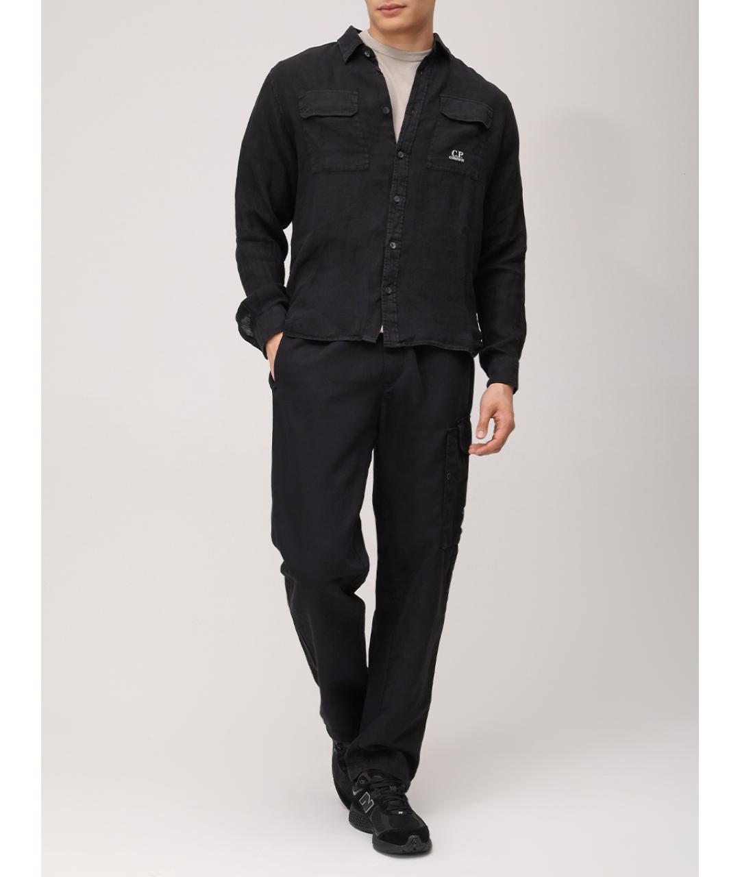 CP COMPANY Черные брюки чинос, фото 2
