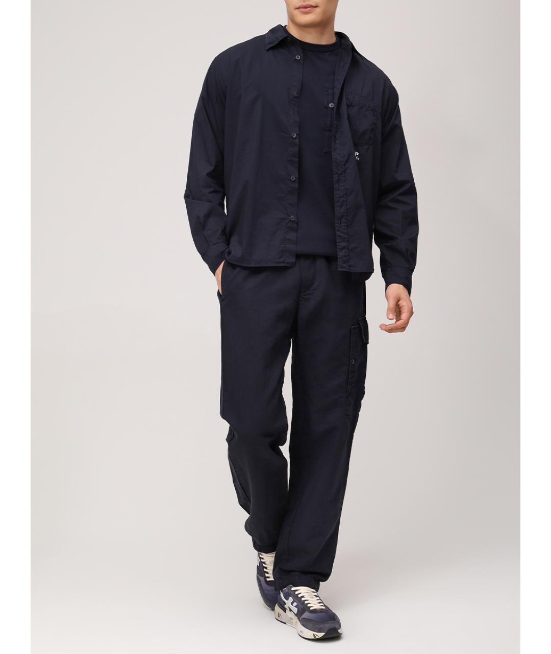 CP COMPANY Синие брюки чинос, фото 2