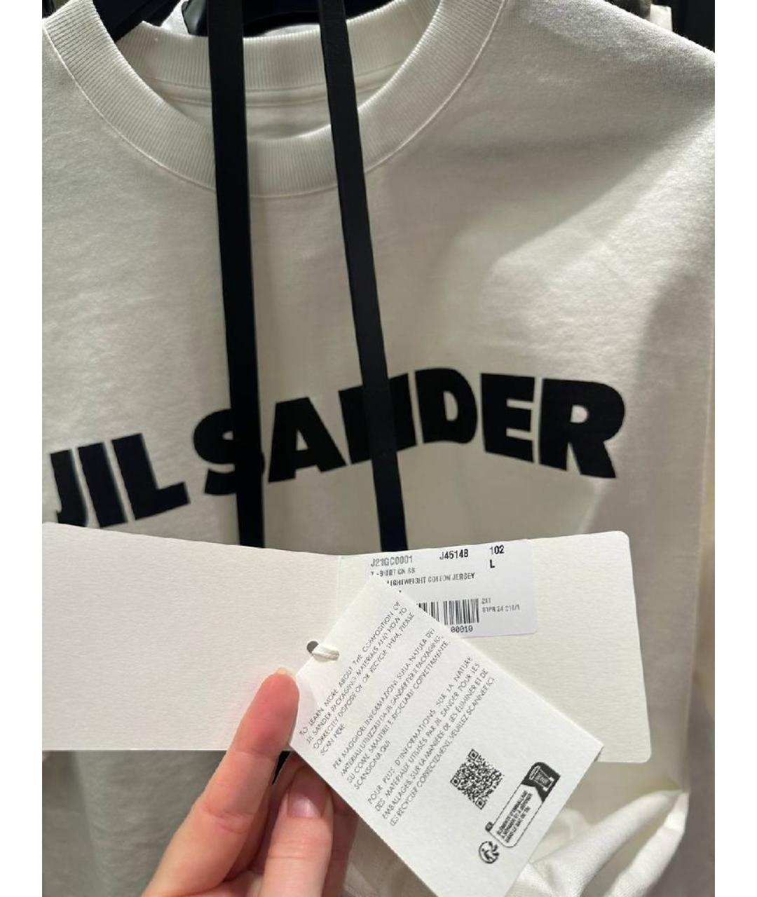 JIL SANDER Белая футболка, фото 5