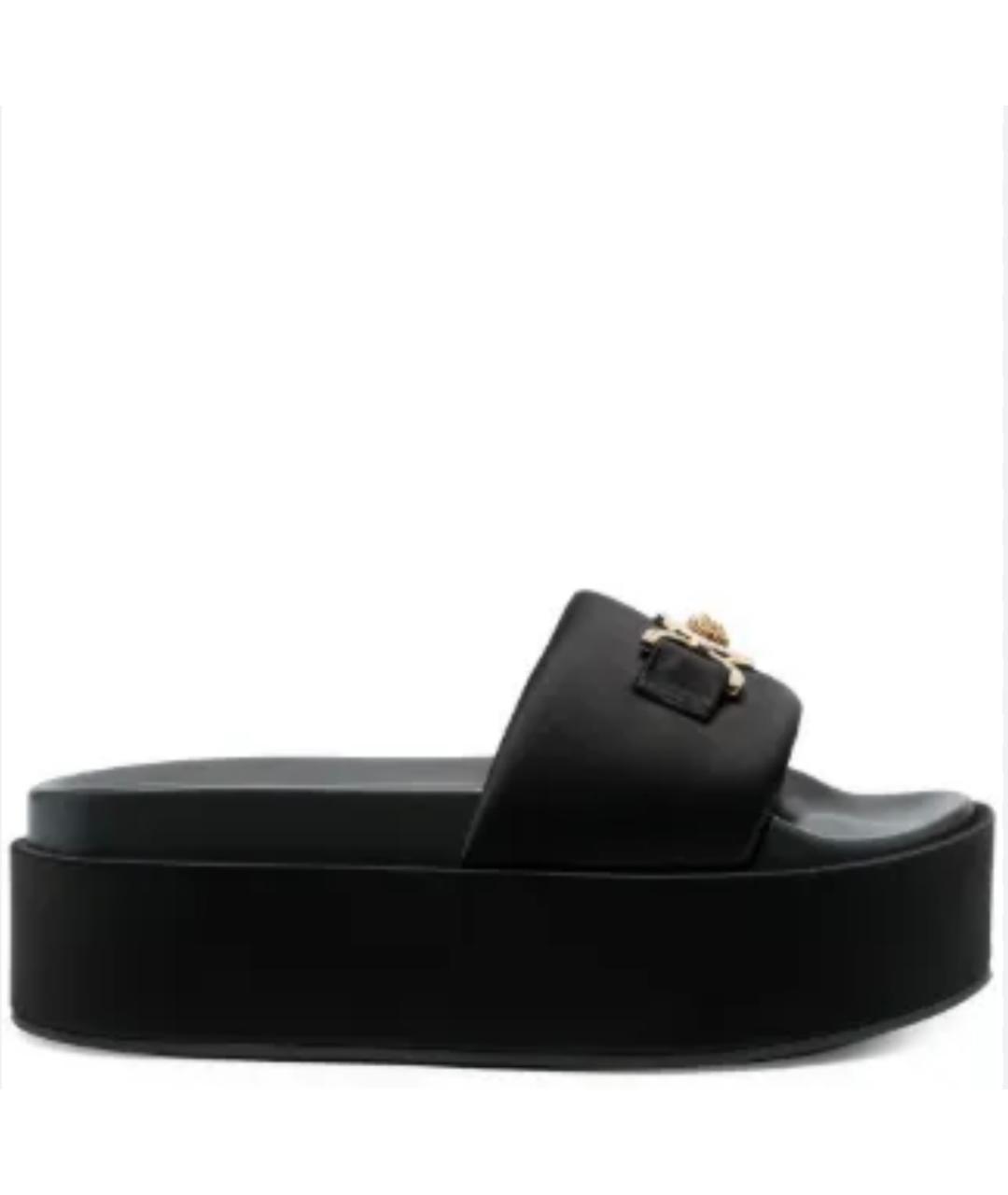 VERSACE Черные сабо, фото 5