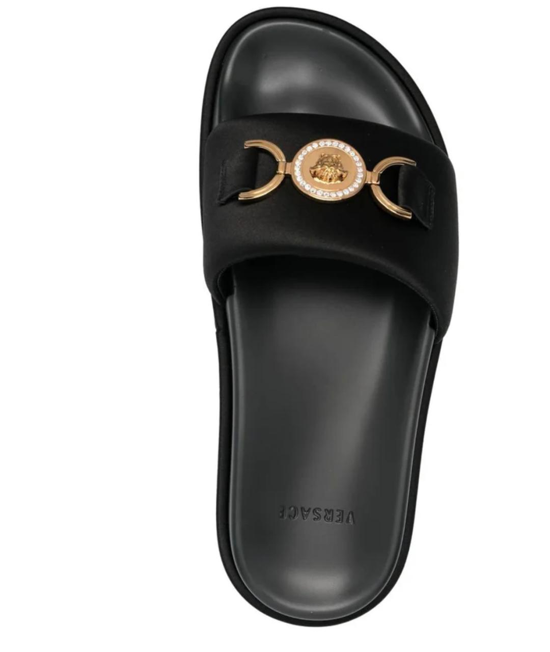 VERSACE Черные сабо, фото 3