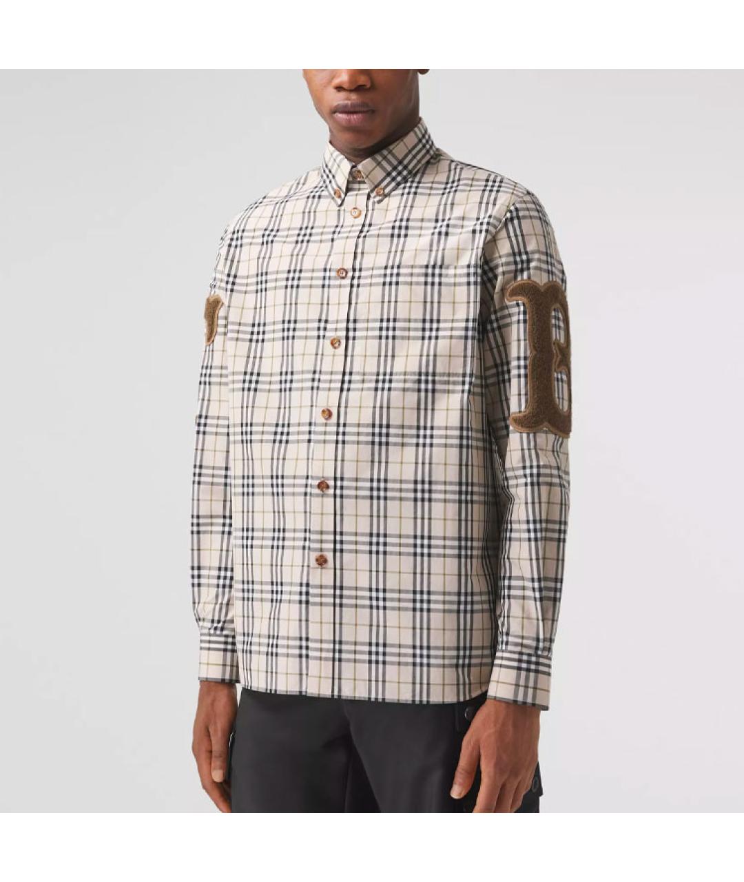 BURBERRY Бежевая кэжуал рубашка, фото 4