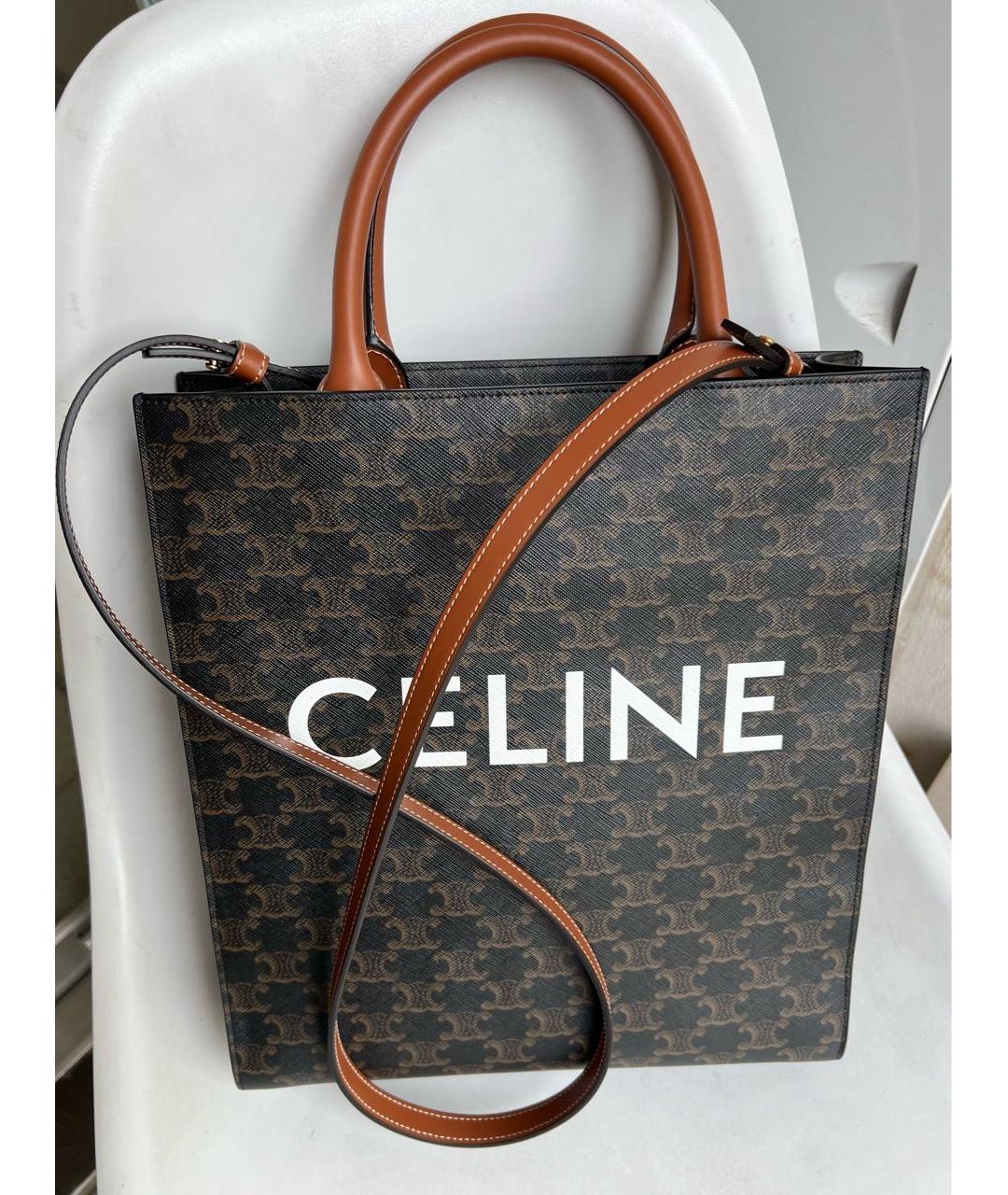 CELINE Мульти кожаная сумка тоут, фото 2