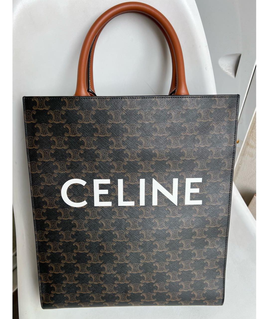 CELINE Мульти кожаная сумка тоут, фото 7