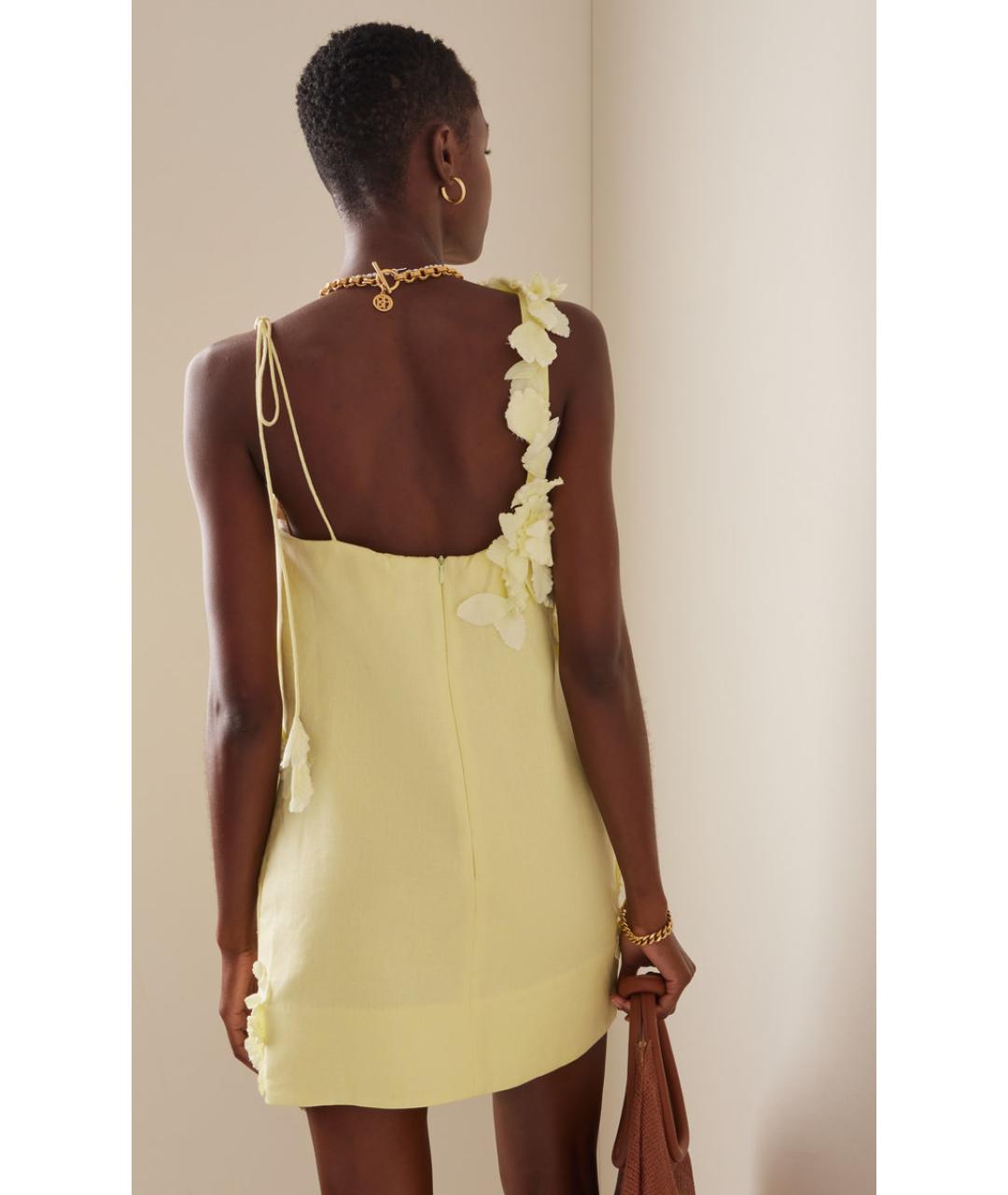 ZIMMERMANN Желтое коктейльное платье, фото 4