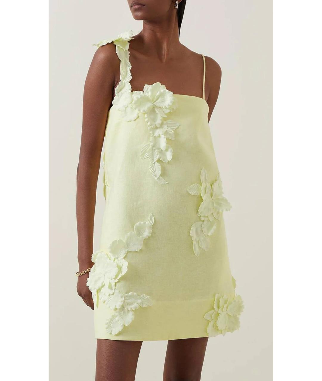 ZIMMERMANN Желтое коктейльное платье, фото 5