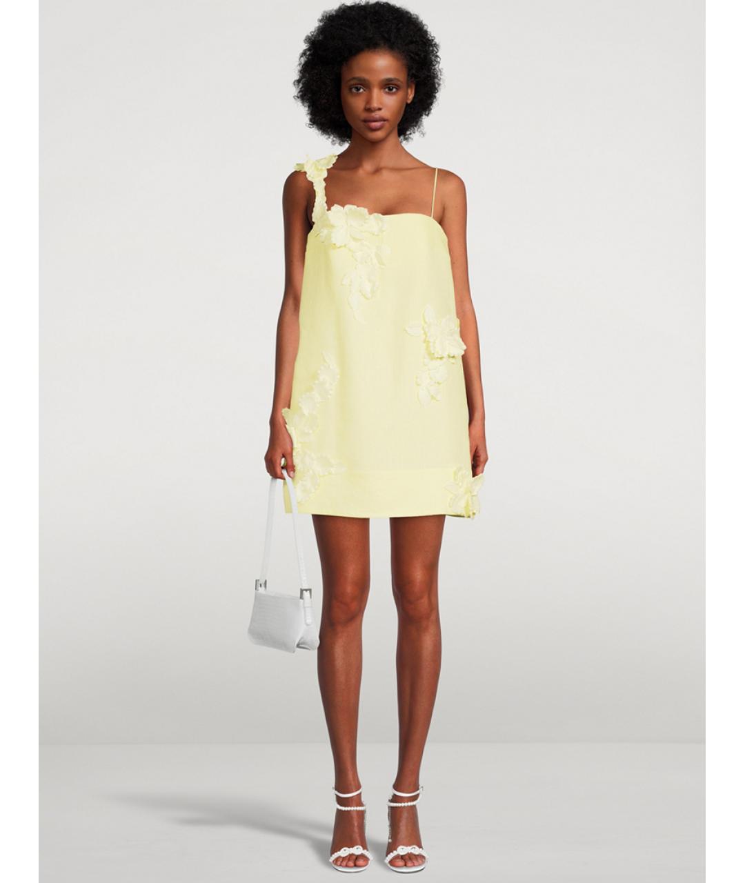 ZIMMERMANN Желтое коктейльное платье, фото 6
