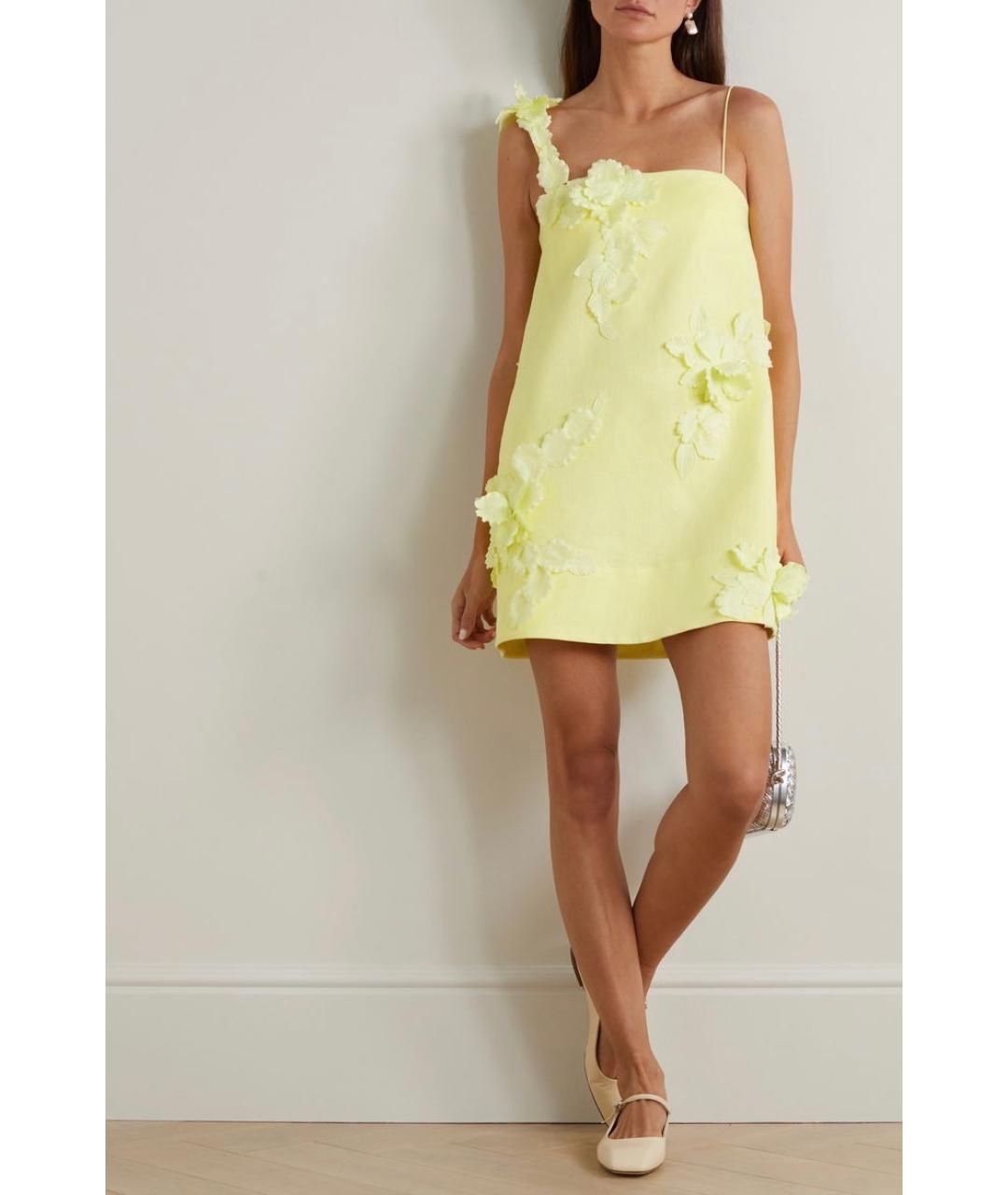 ZIMMERMANN Желтое коктейльное платье, фото 7