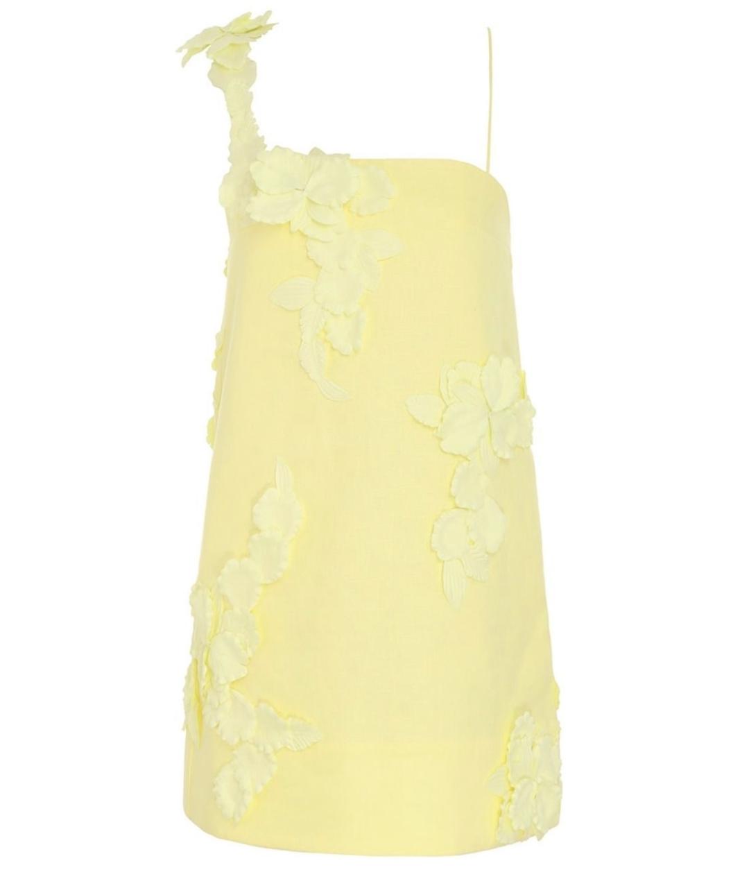 ZIMMERMANN Желтое коктейльное платье, фото 1