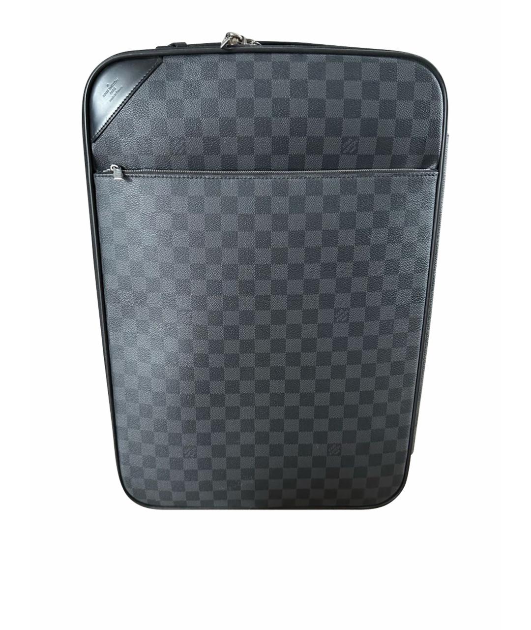 LOUIS VUITTON Антрацитовый чемодан, фото 1