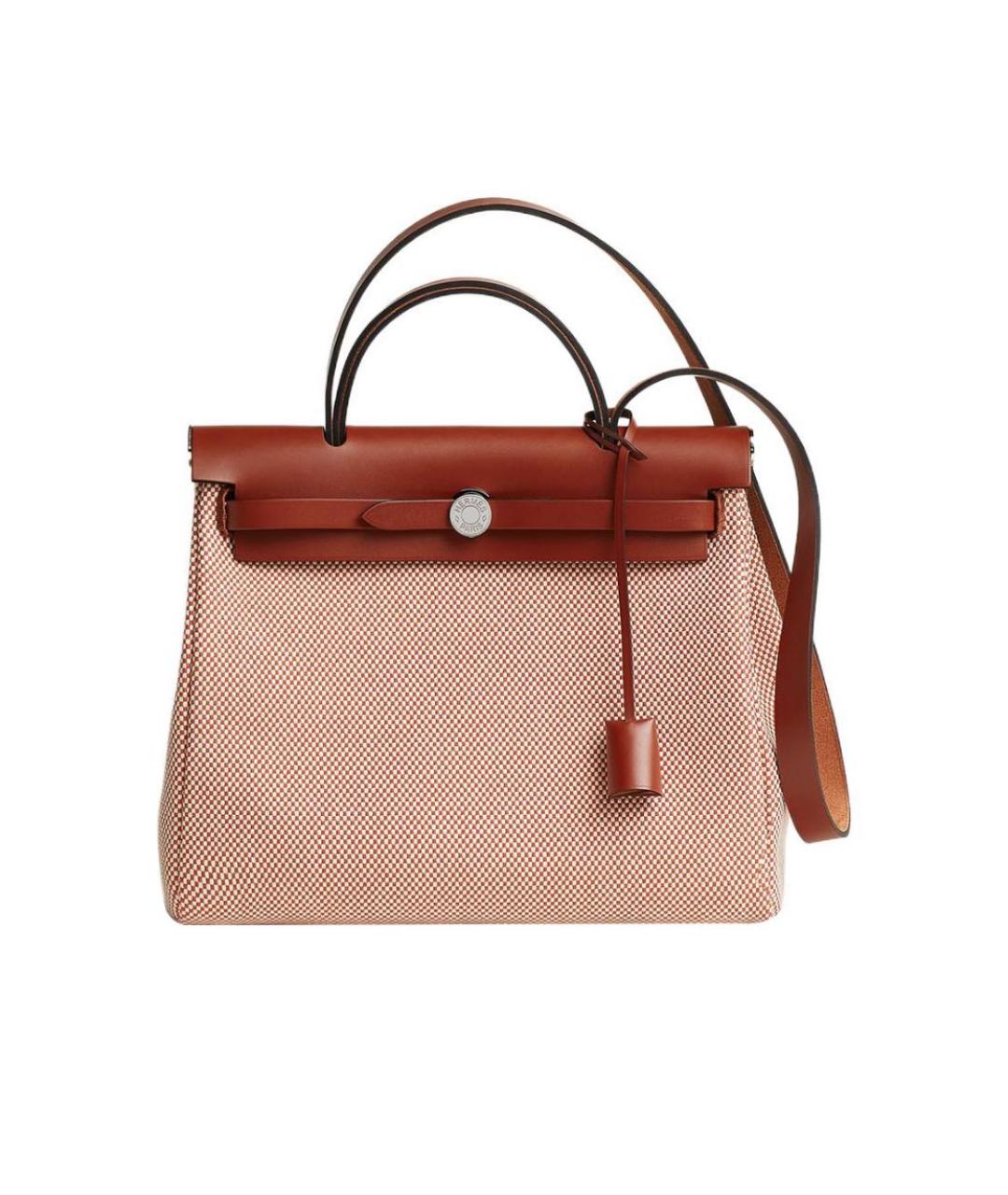 HERMES Бордовая сумка с короткими ручками, фото 4