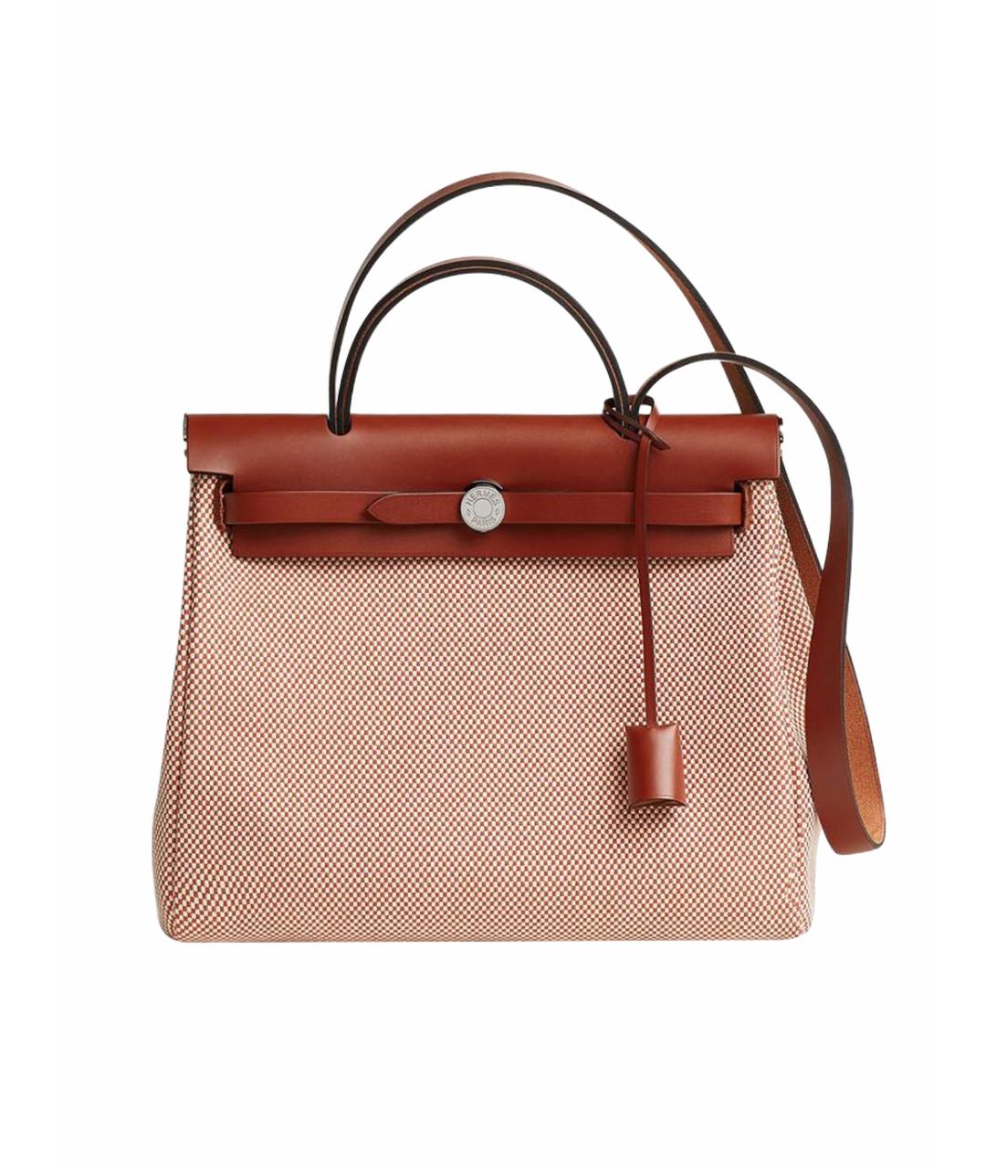 HERMES Бордовая сумка с короткими ручками, фото 1