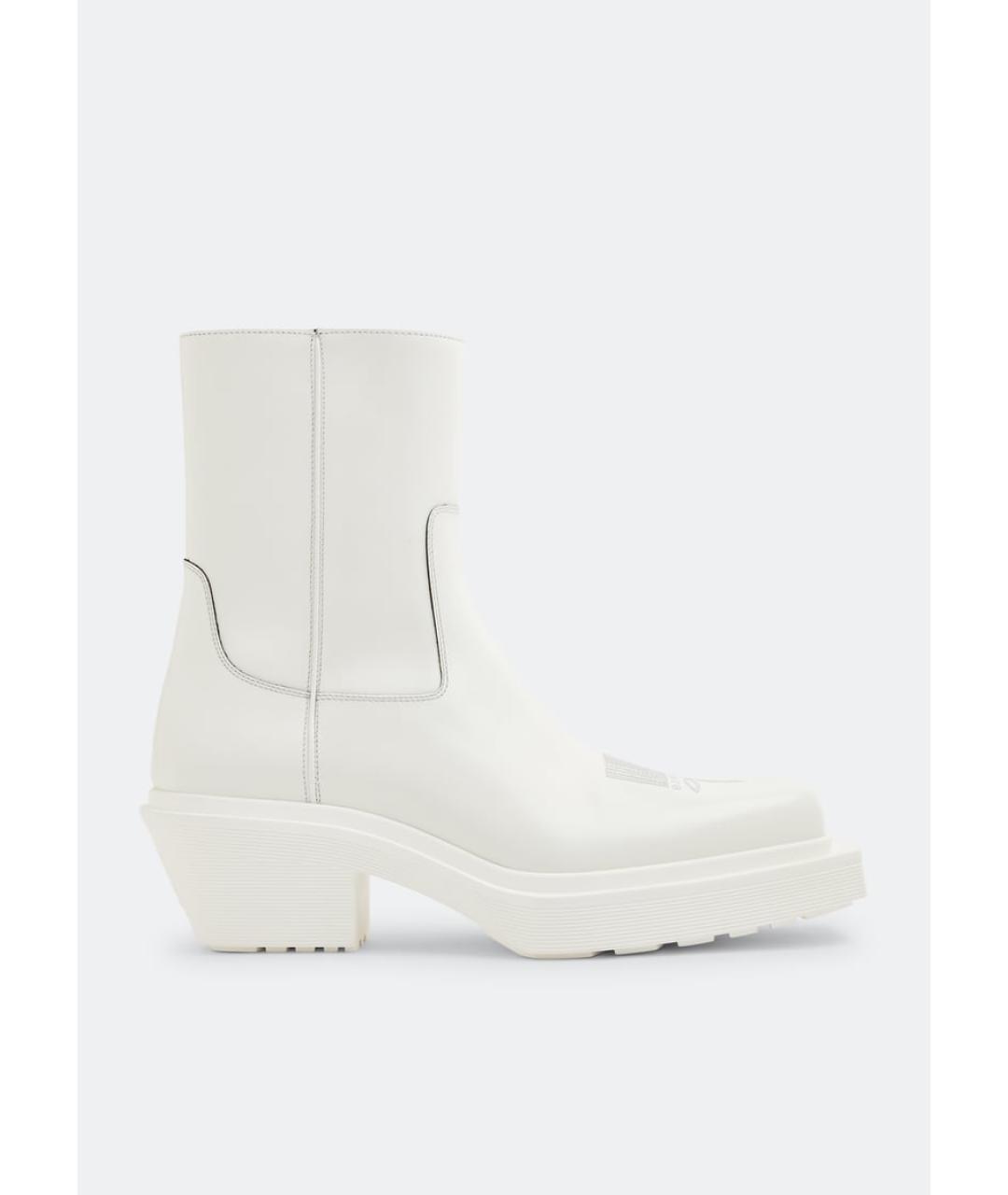 VETEMENTS Белые кожаные высокие ботинки, фото 5