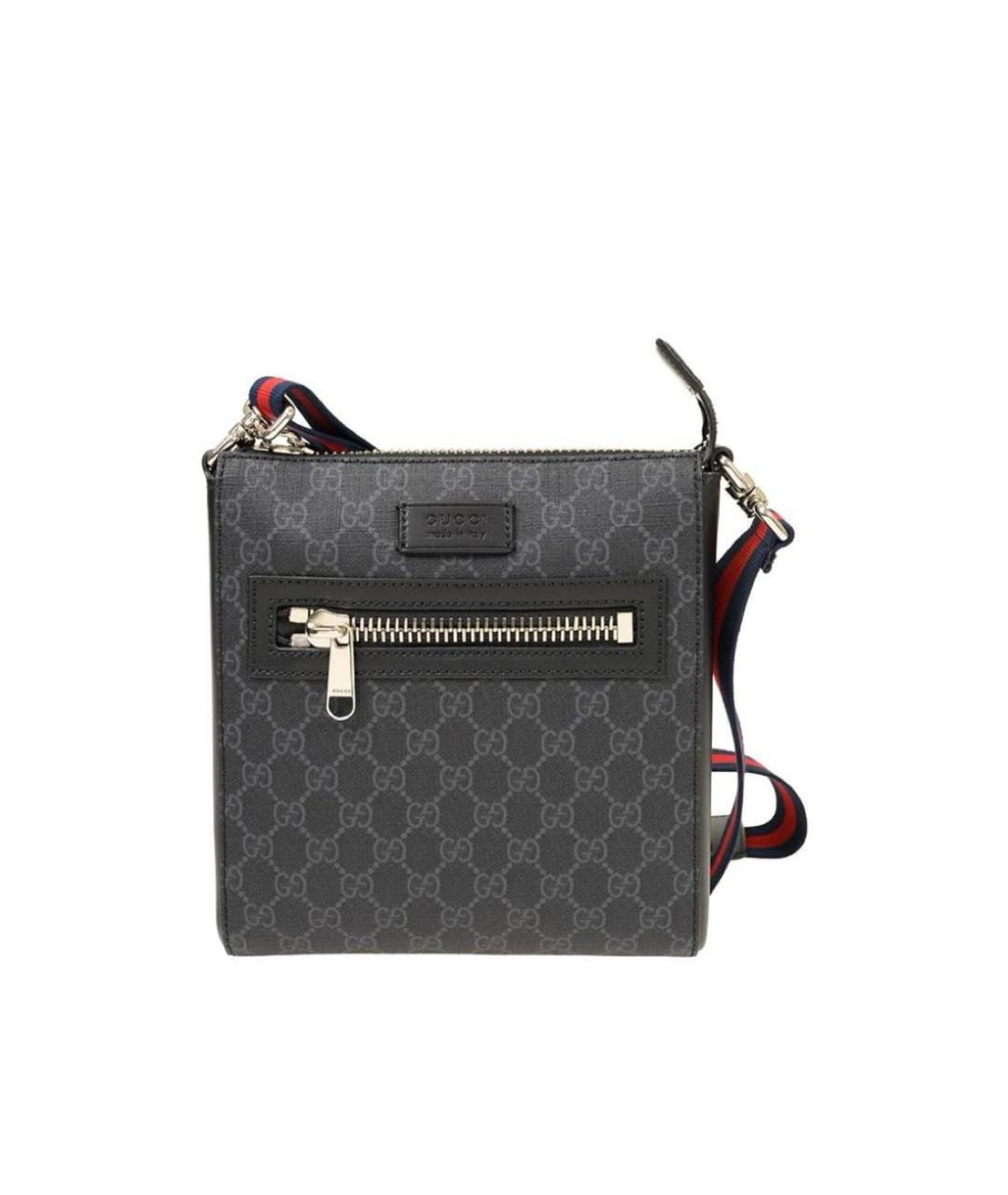 GUCCI Черная кожаная сумка на плечо, фото 9