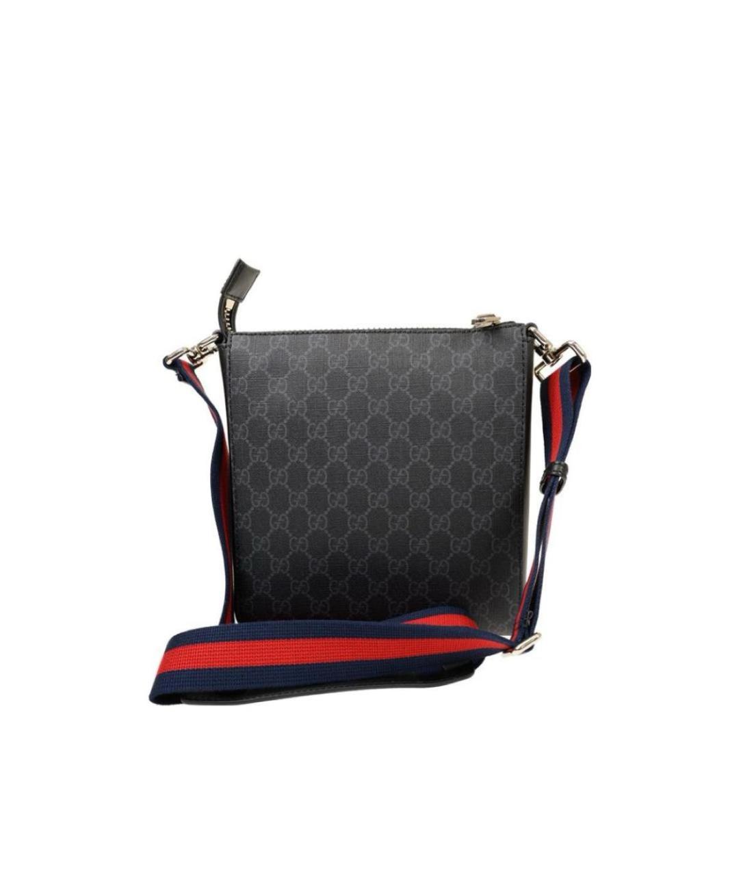 GUCCI Черная кожаная сумка на плечо, фото 3