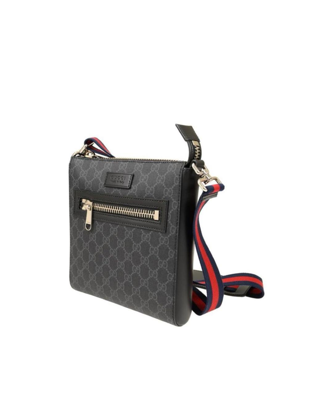 GUCCI Черная кожаная сумка на плечо, фото 2