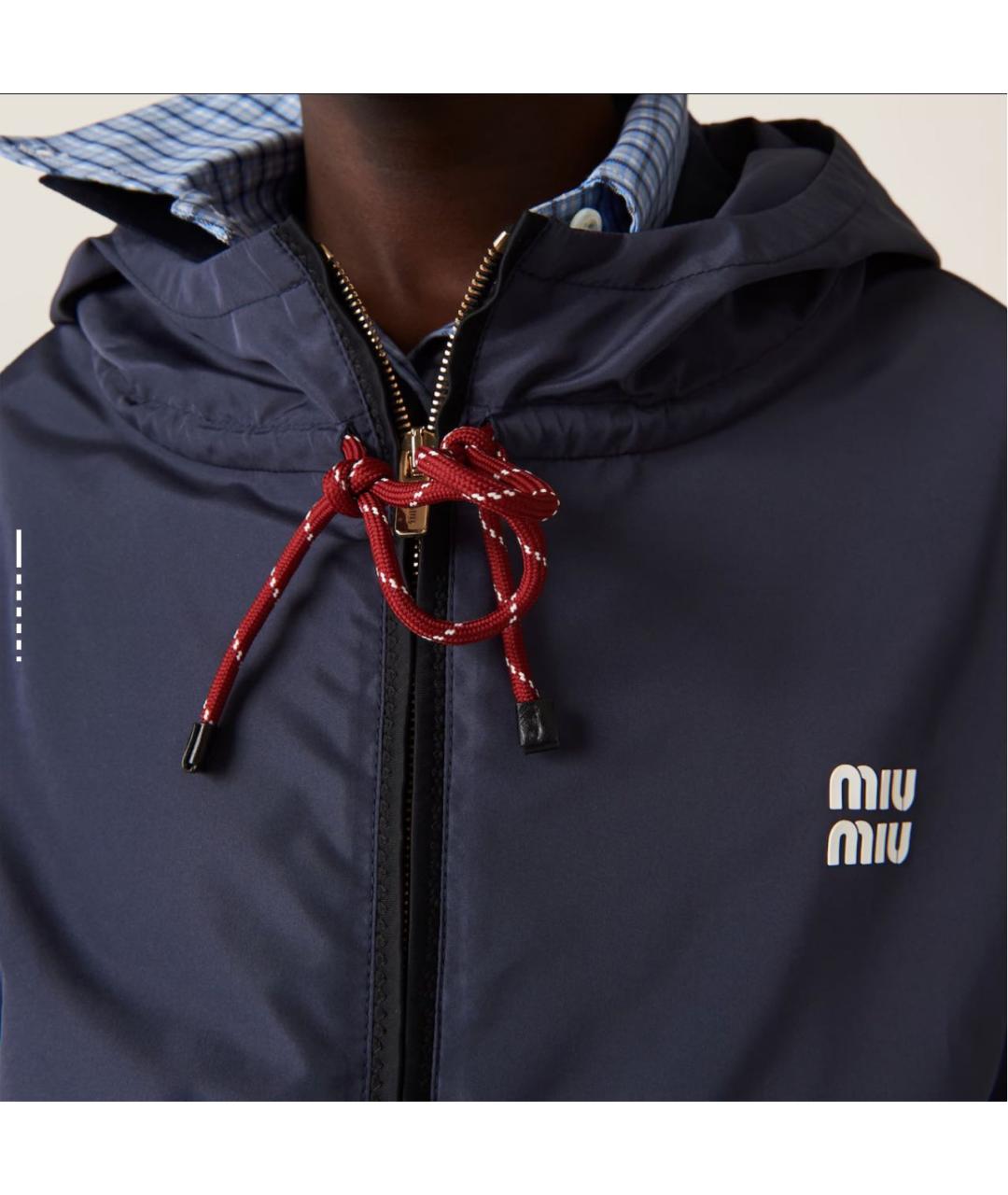 MIU MIU Темно-синяя куртка, фото 3