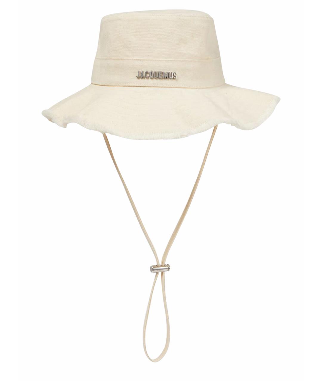 JACQUEMUS Бежевая хлопковая панама, фото 1