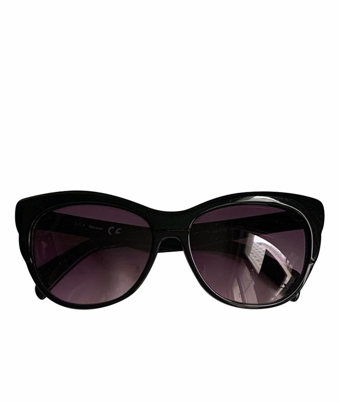 JUST CAVALLI Черные пластиковые солнцезащитные очки, фото 1