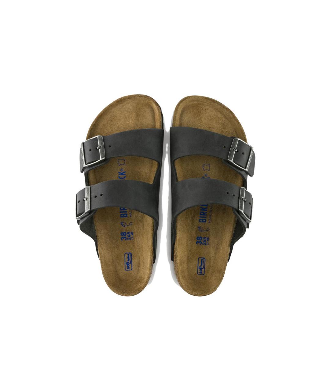 BIRKENSTOCK Черные кожаные сандалии, фото 5