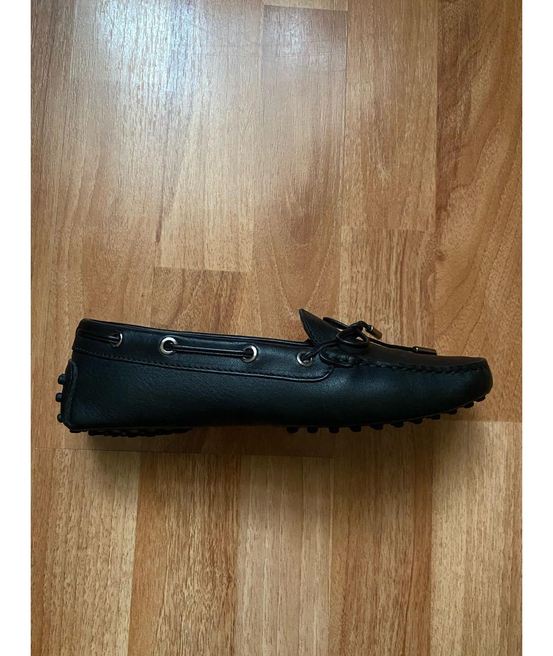 TOD'S Черные кожаные мокасины, фото 9