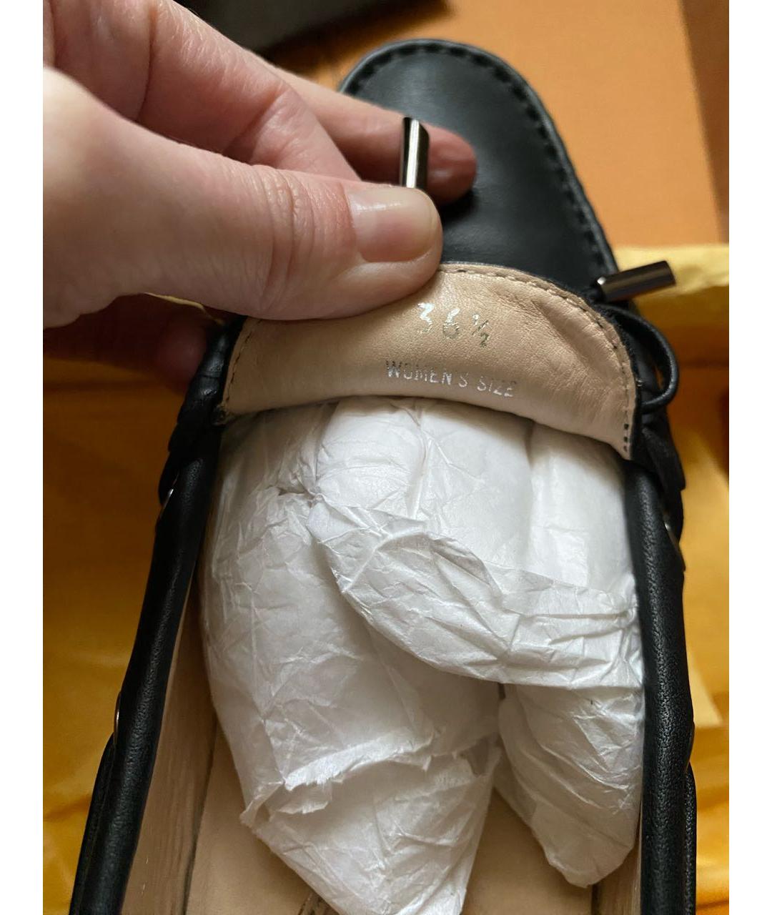 TOD'S Черные кожаные мокасины, фото 7