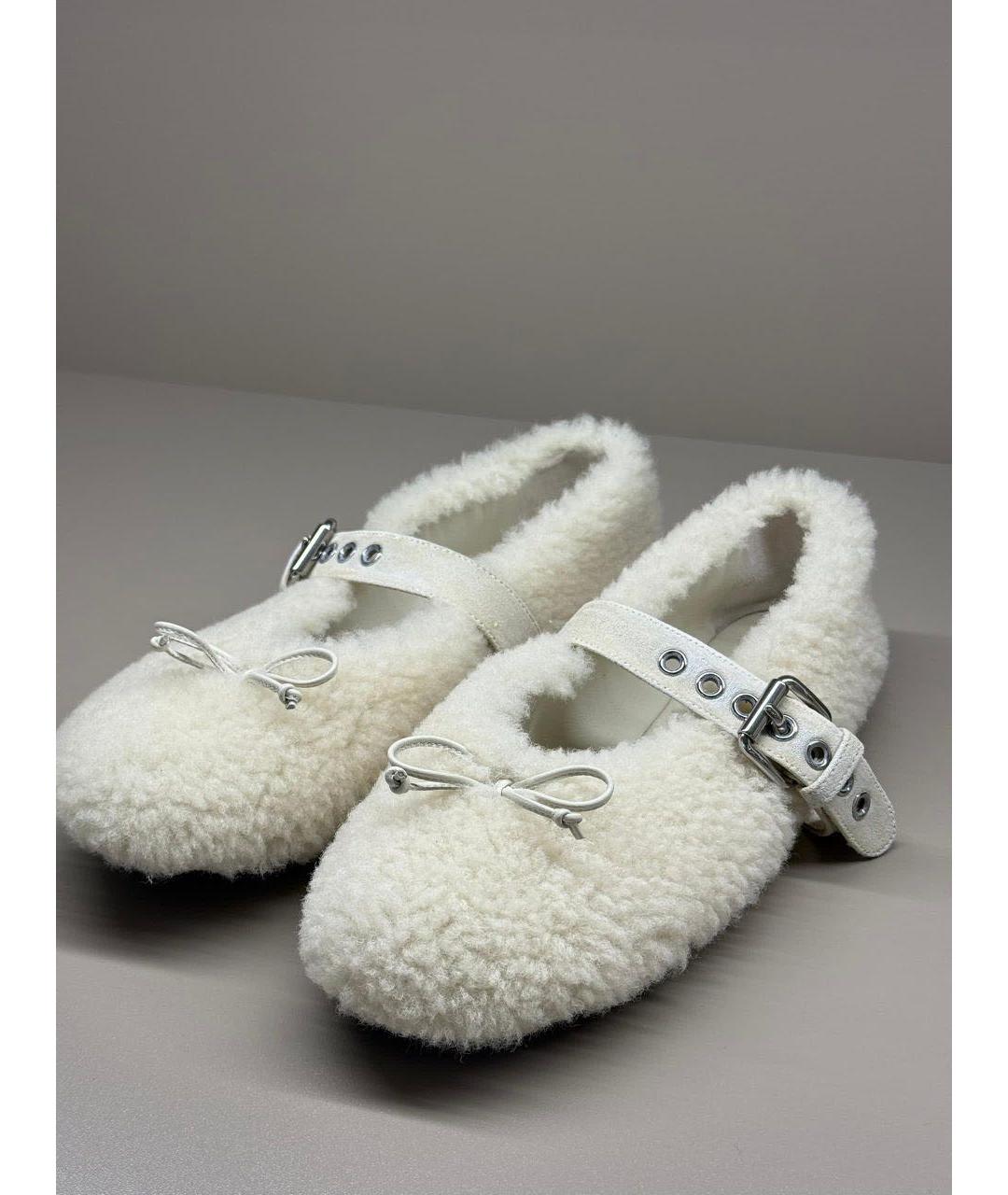 MIU MIU Белые лоферы, фото 2