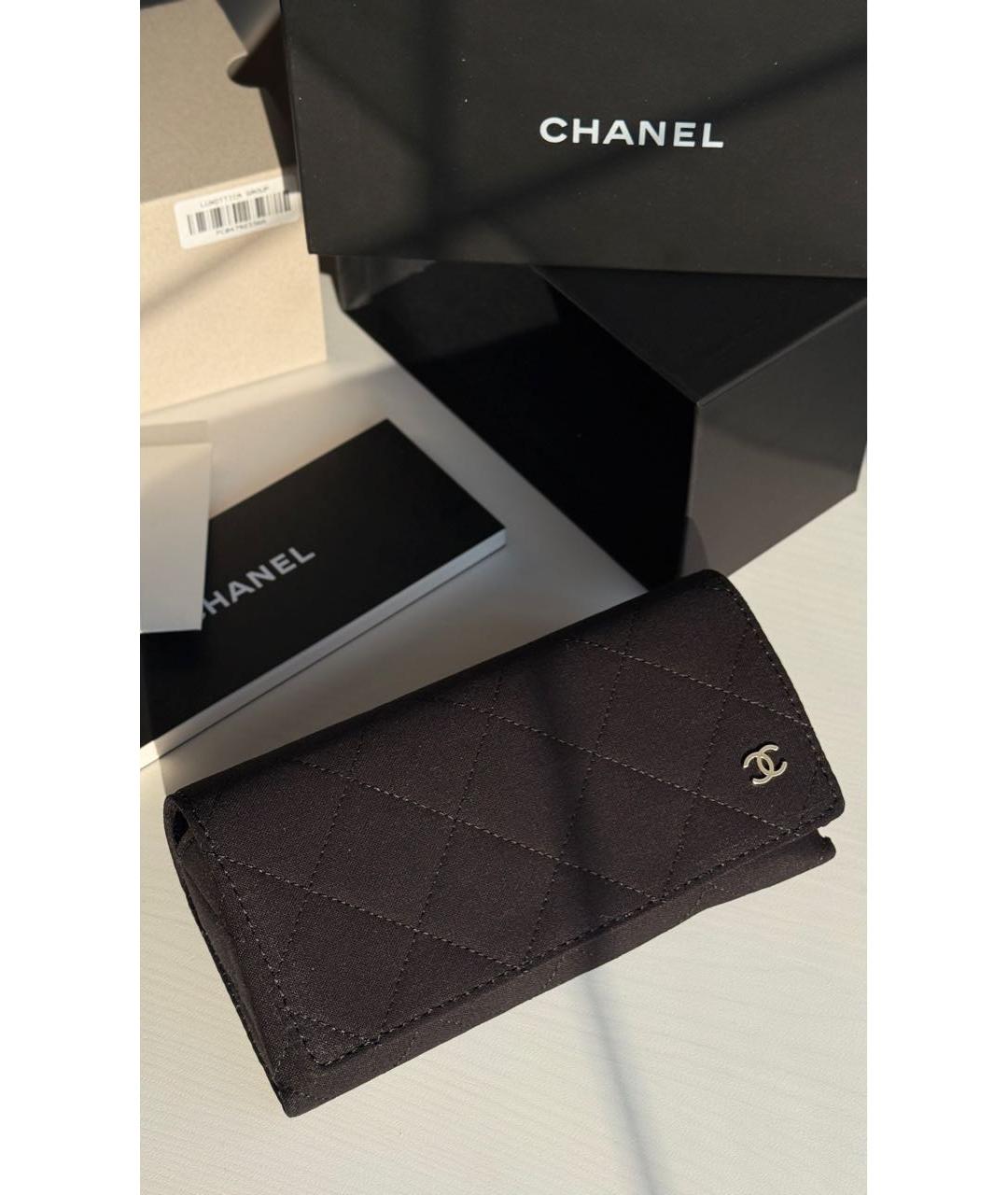 CHANEL Черные пластиковые солнцезащитные очки, фото 4