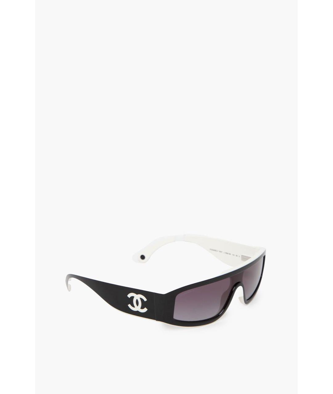 CHANEL Черные пластиковые солнцезащитные очки, фото 2